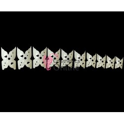 Tipsuri fluture 100 bucati fara bordura Crem TPS58  